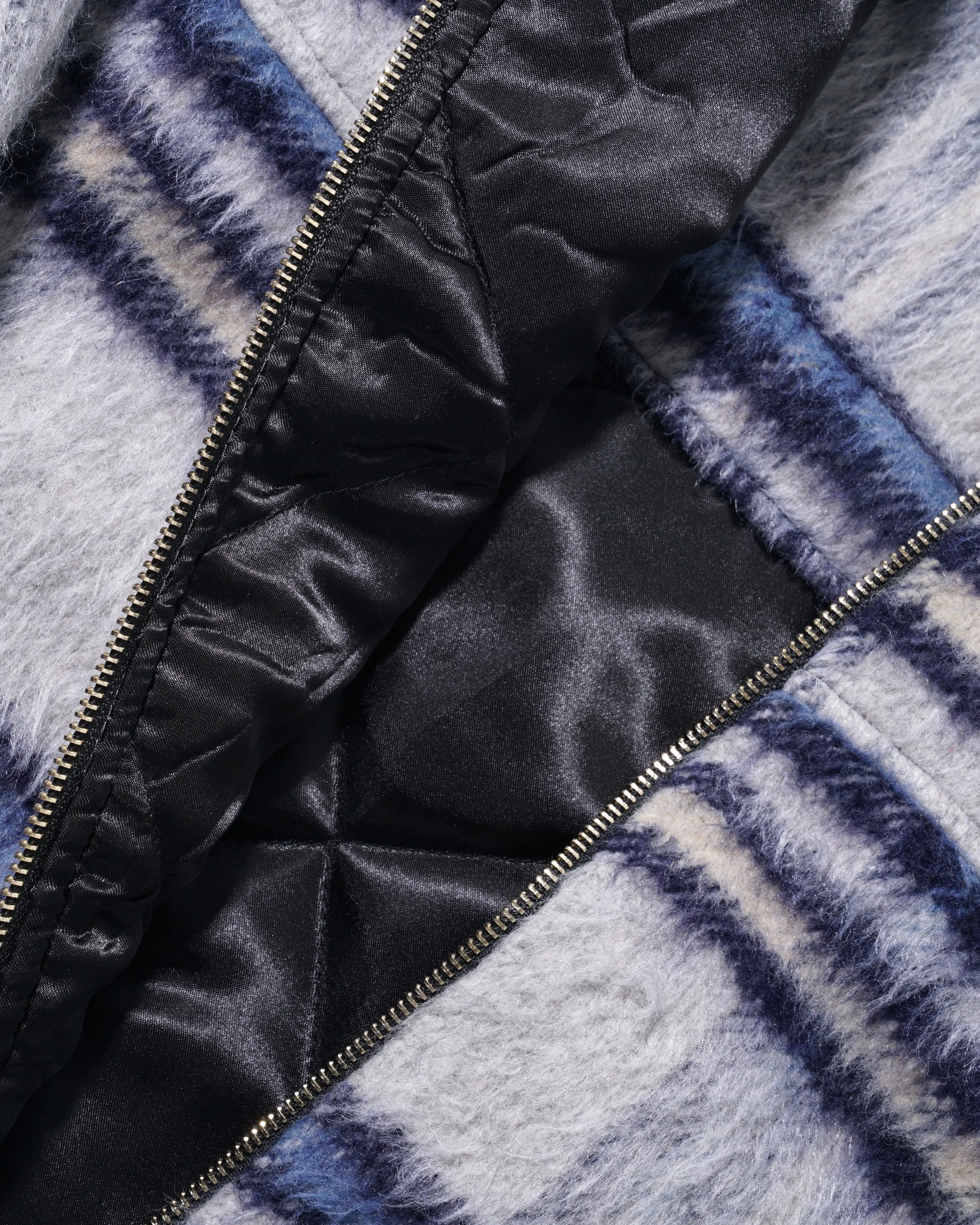 Butter Goods Hairy Plaid Lodge Jacket Navy