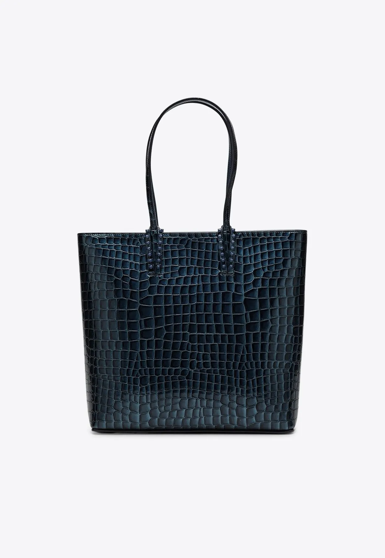 Cabata Croc-Embossed Leather Tote Bag