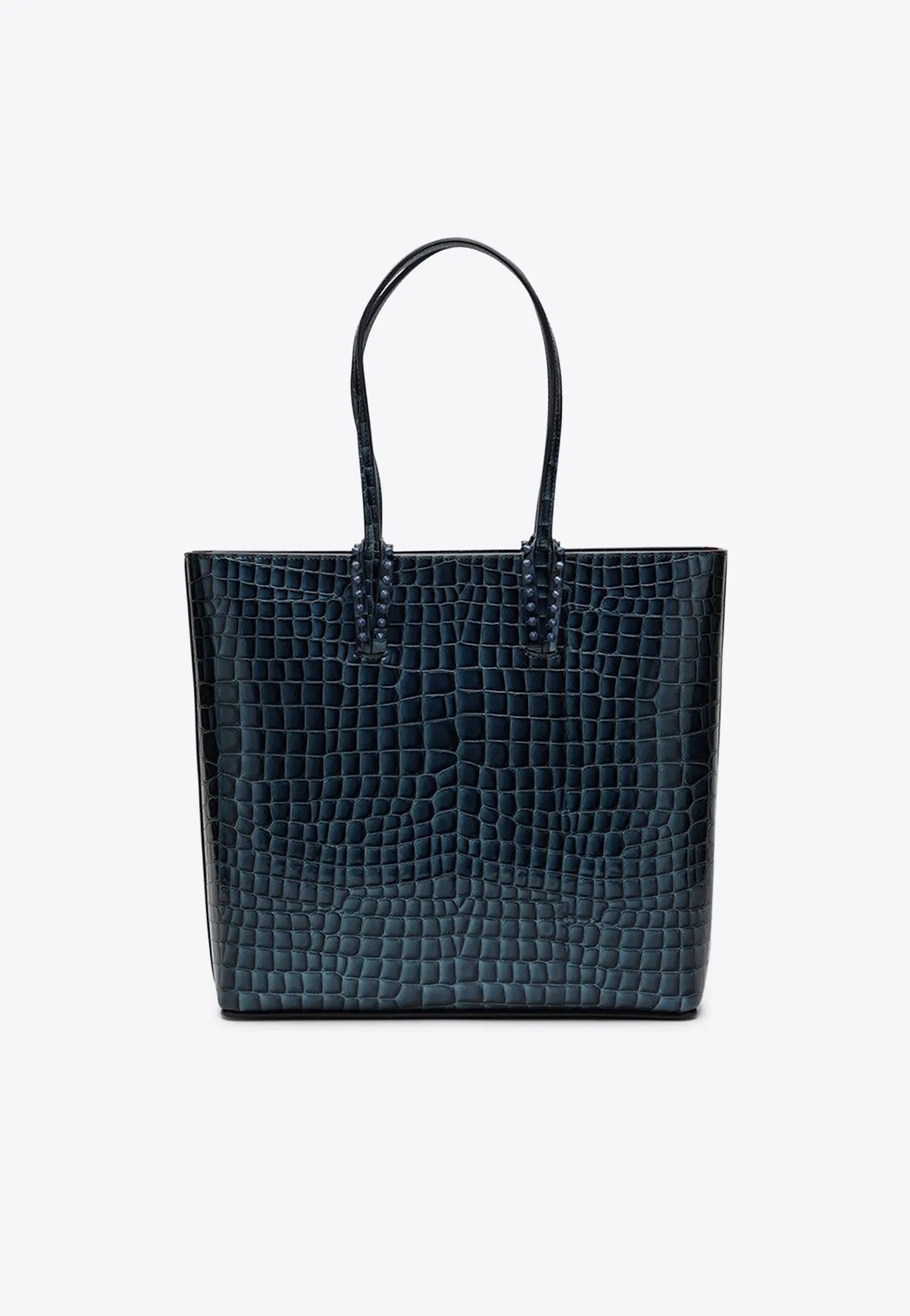 Cabata Croc-Embossed Leather Tote Bag