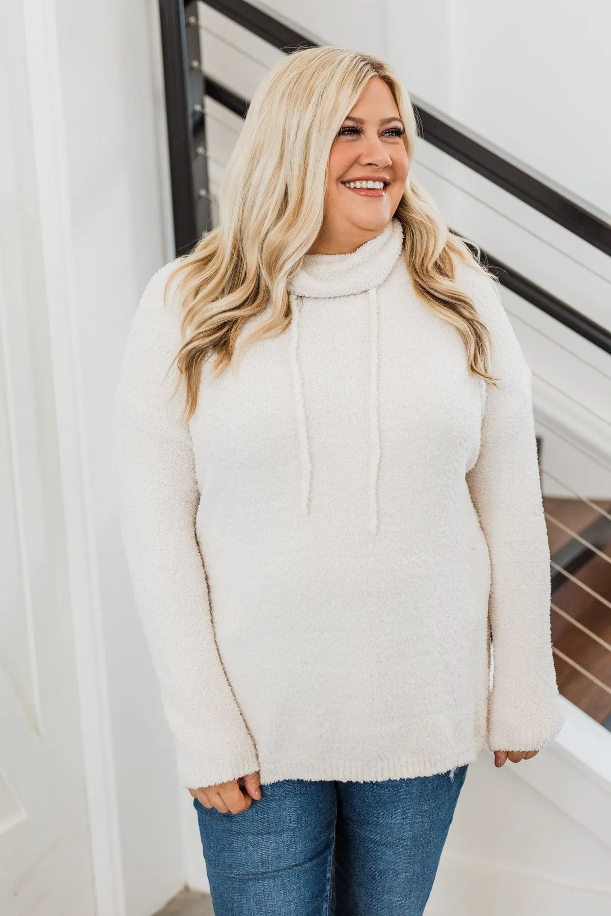 Cabin Cuddles Pullover Top- Cream