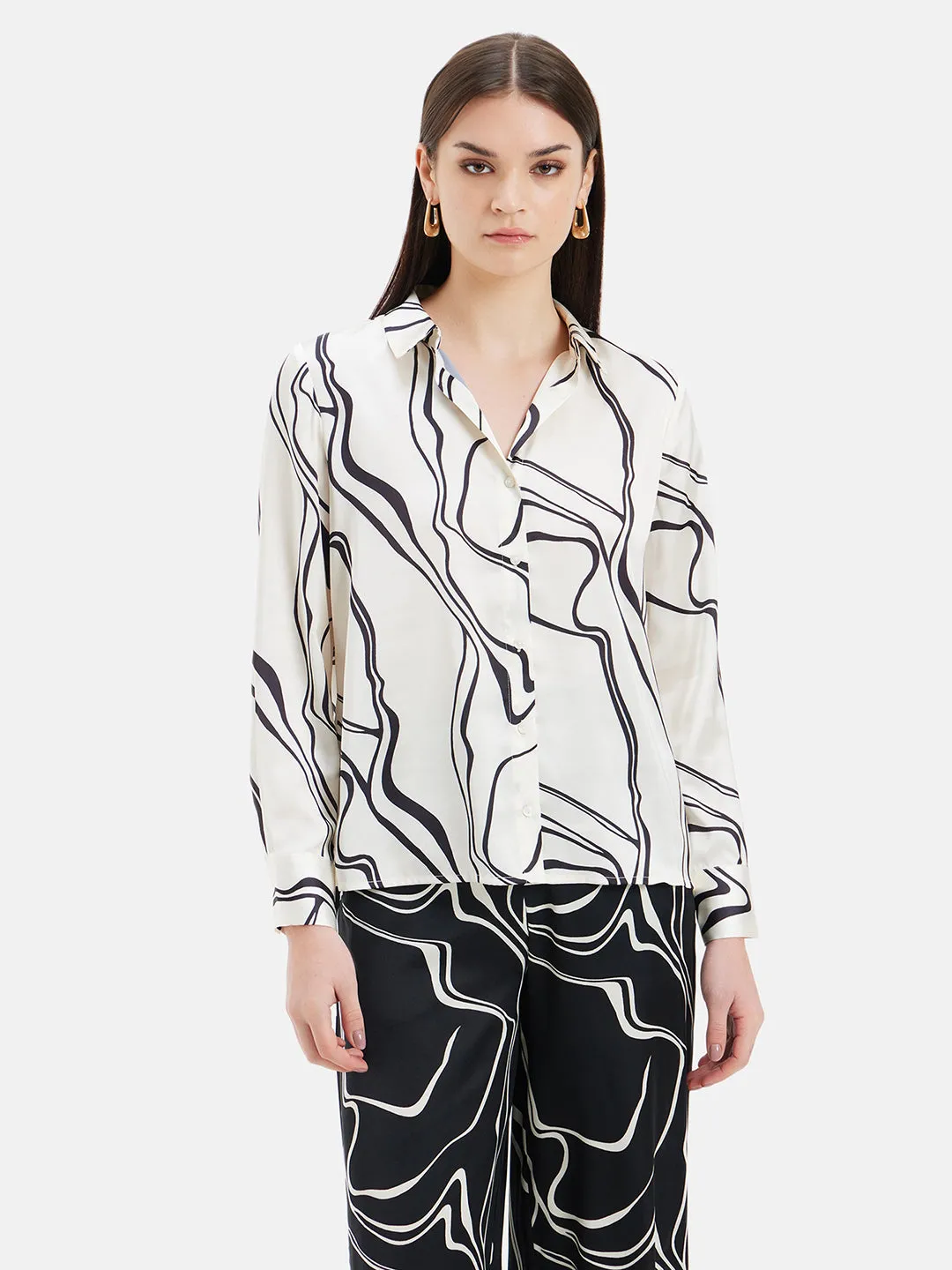 Carla Printed Full Sleeves Shirt