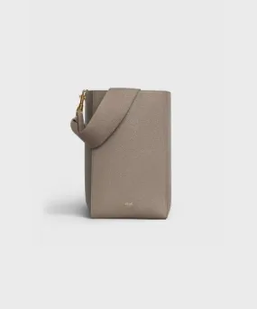 Celine Sangle Small Bucket Bag In Soft Grained Calfskin Taupe