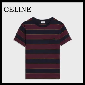 CELINE  |TRIOMPHE REGULAR T-SHIRT IN STRIPED JERSEY