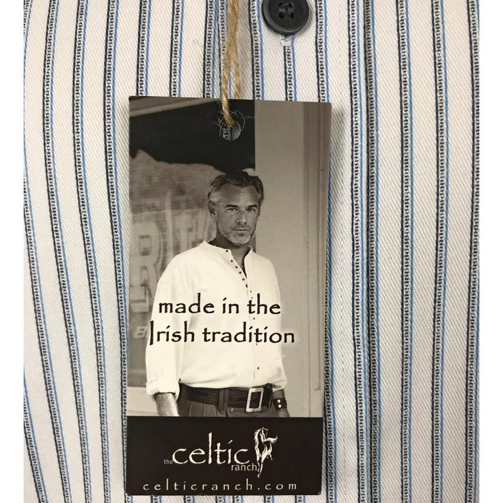 Celtic Ranchwear Blue Stripe Grandfather Shirt