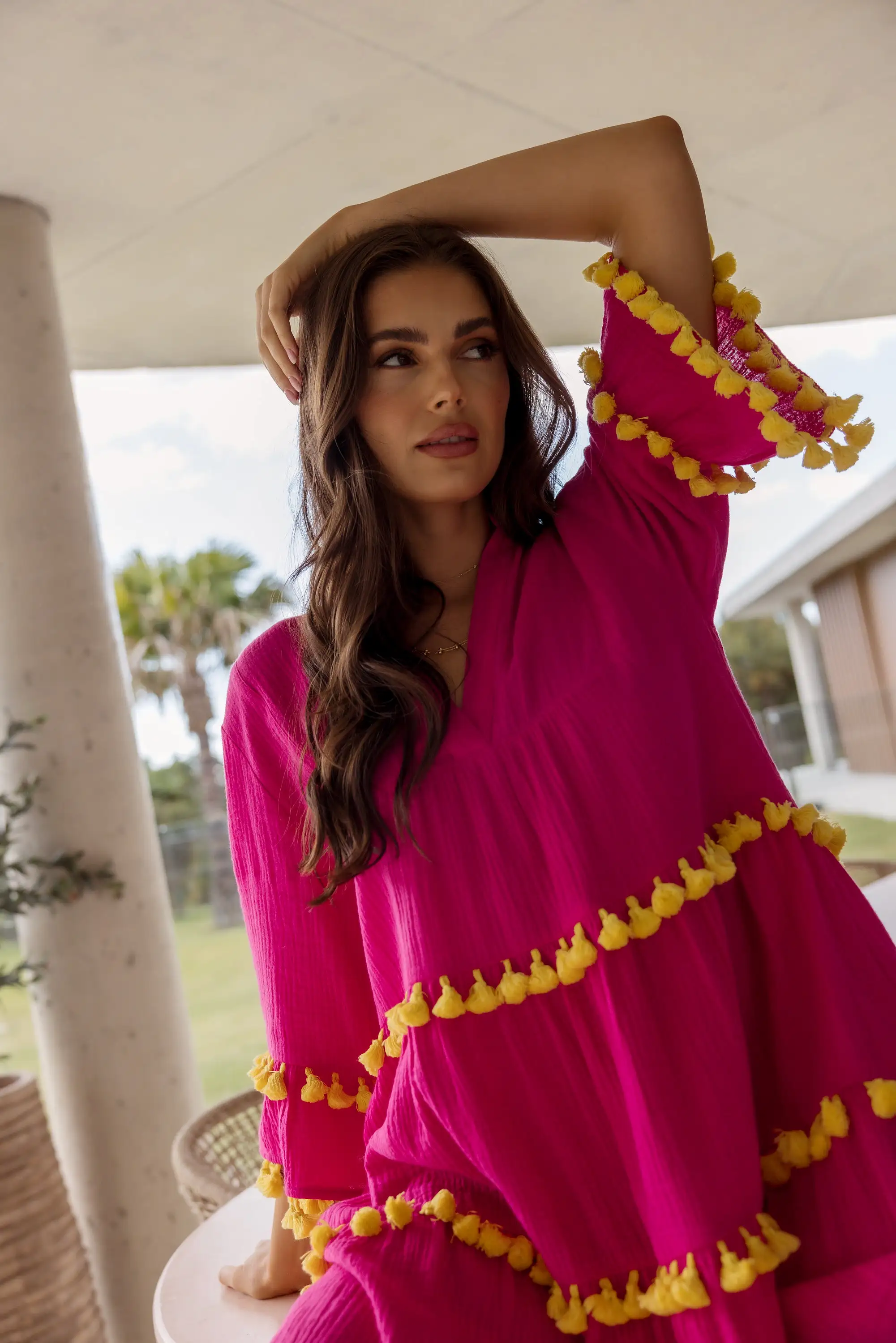 CHARLIE Dress Hot Pink