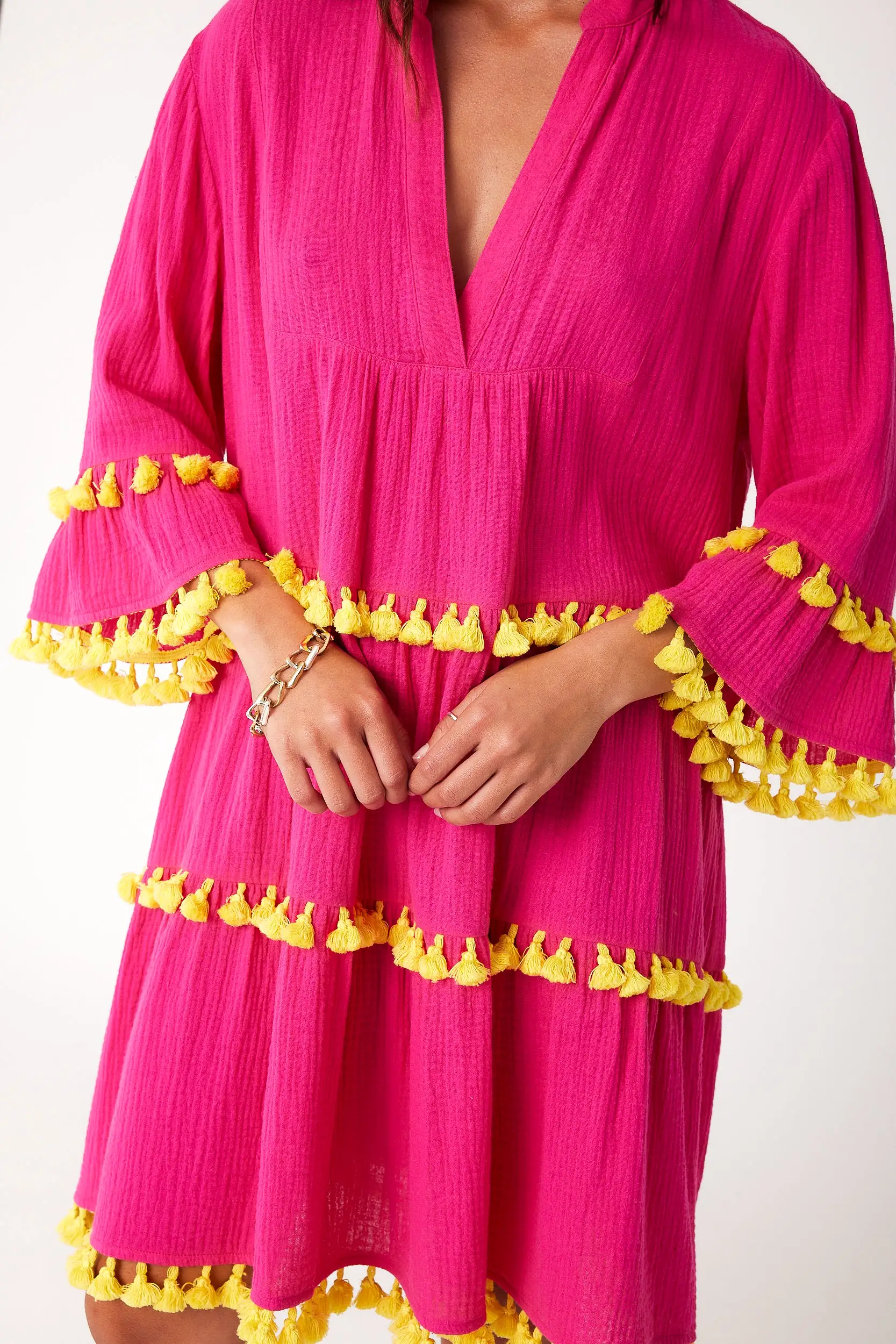 CHARLIE Dress Hot Pink