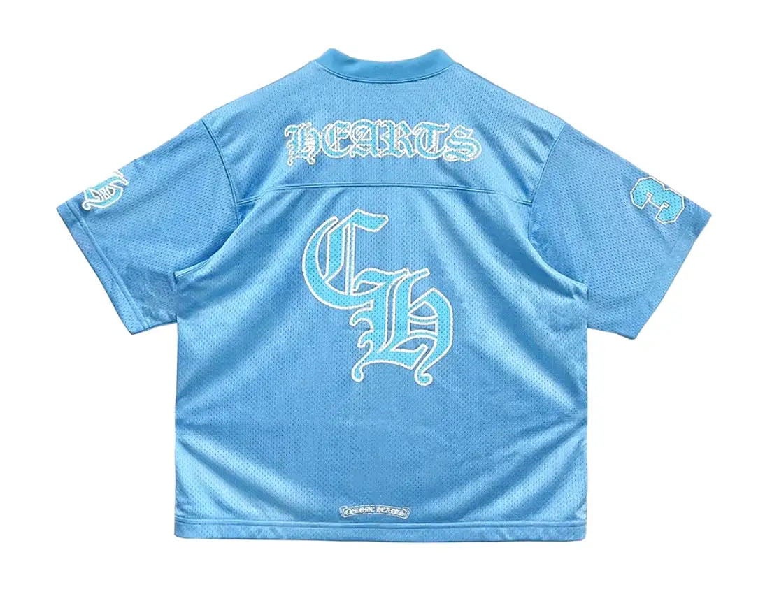 CHROME HEARTS MESH WARM UP JERSEY BLUE