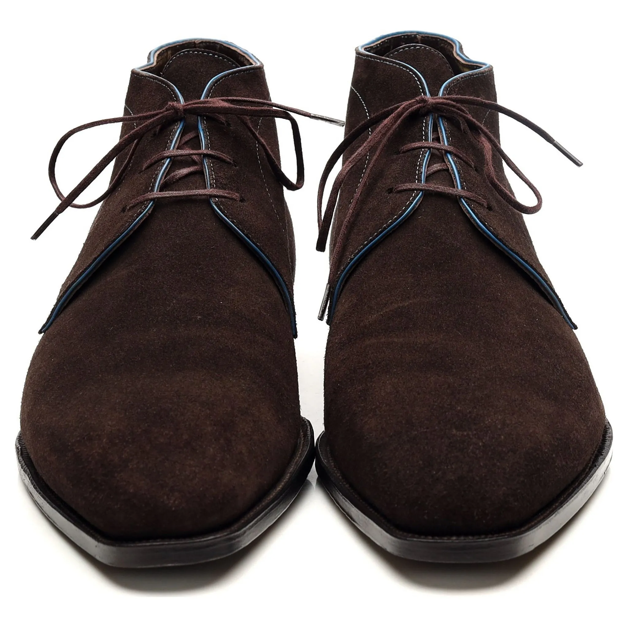 'Chukka' Dark Brown Suede Chukka Boots UK 7 E