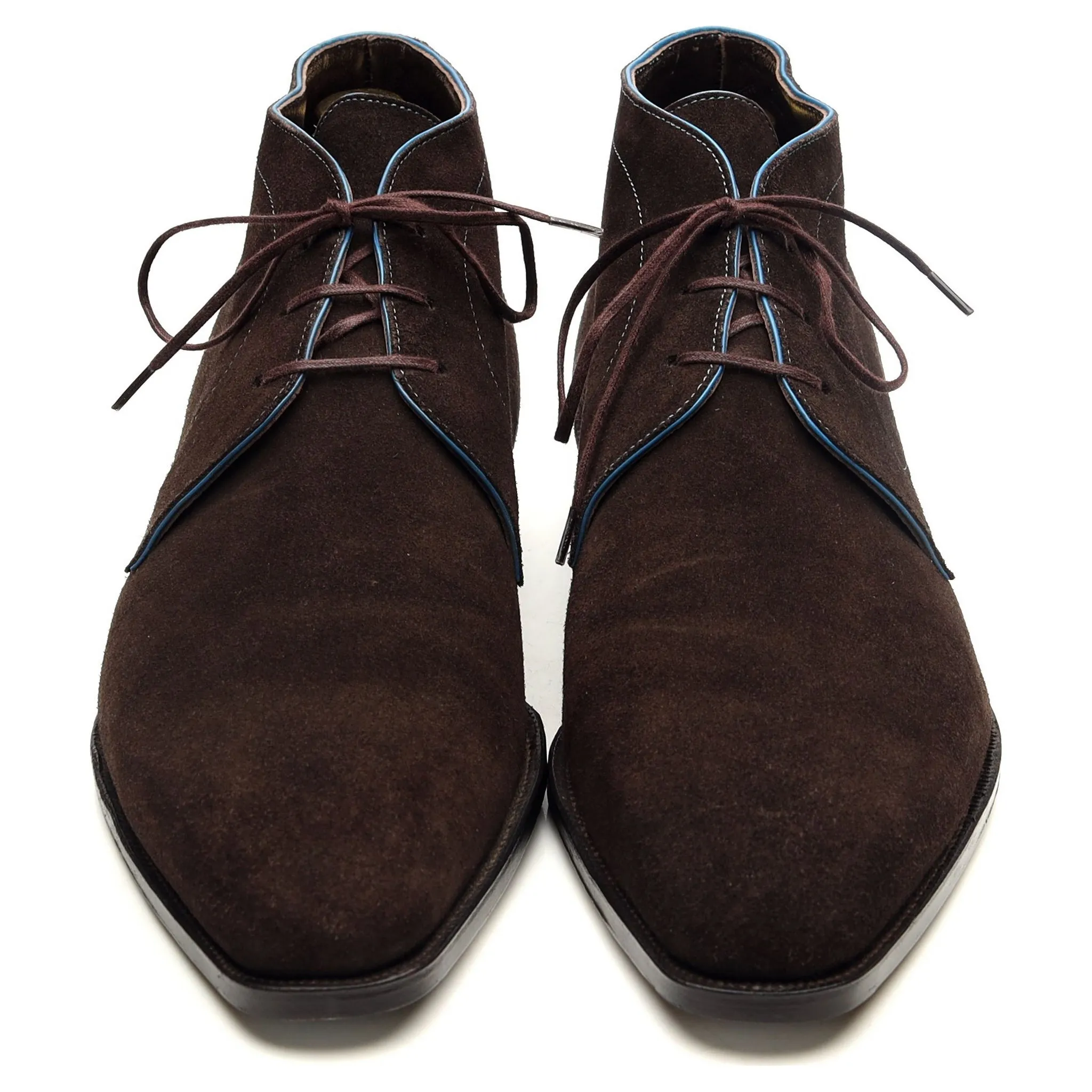 'Chukka' Dark Brown Suede Chukka Boots UK 7 E