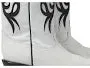 Circle G Woman's White & Black Western Inlay Boot