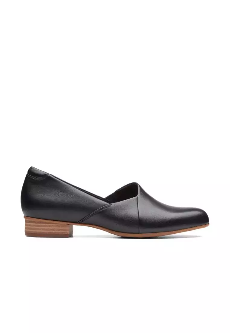 Clarks Clarks Juliet Palm Black Leather Womens Dress Shoes