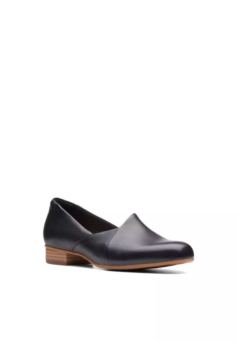 Clarks Clarks Juliet Palm Black Leather Womens Dress Shoes