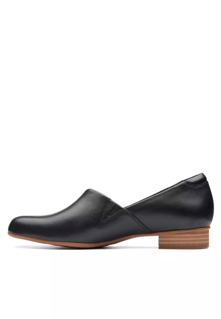 Clarks Clarks Juliet Palm Black Leather Womens Dress Shoes