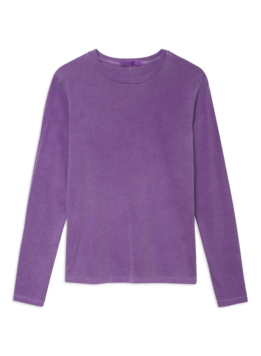 Cloud Jersey Long Sleeve Crew in Hyacinth