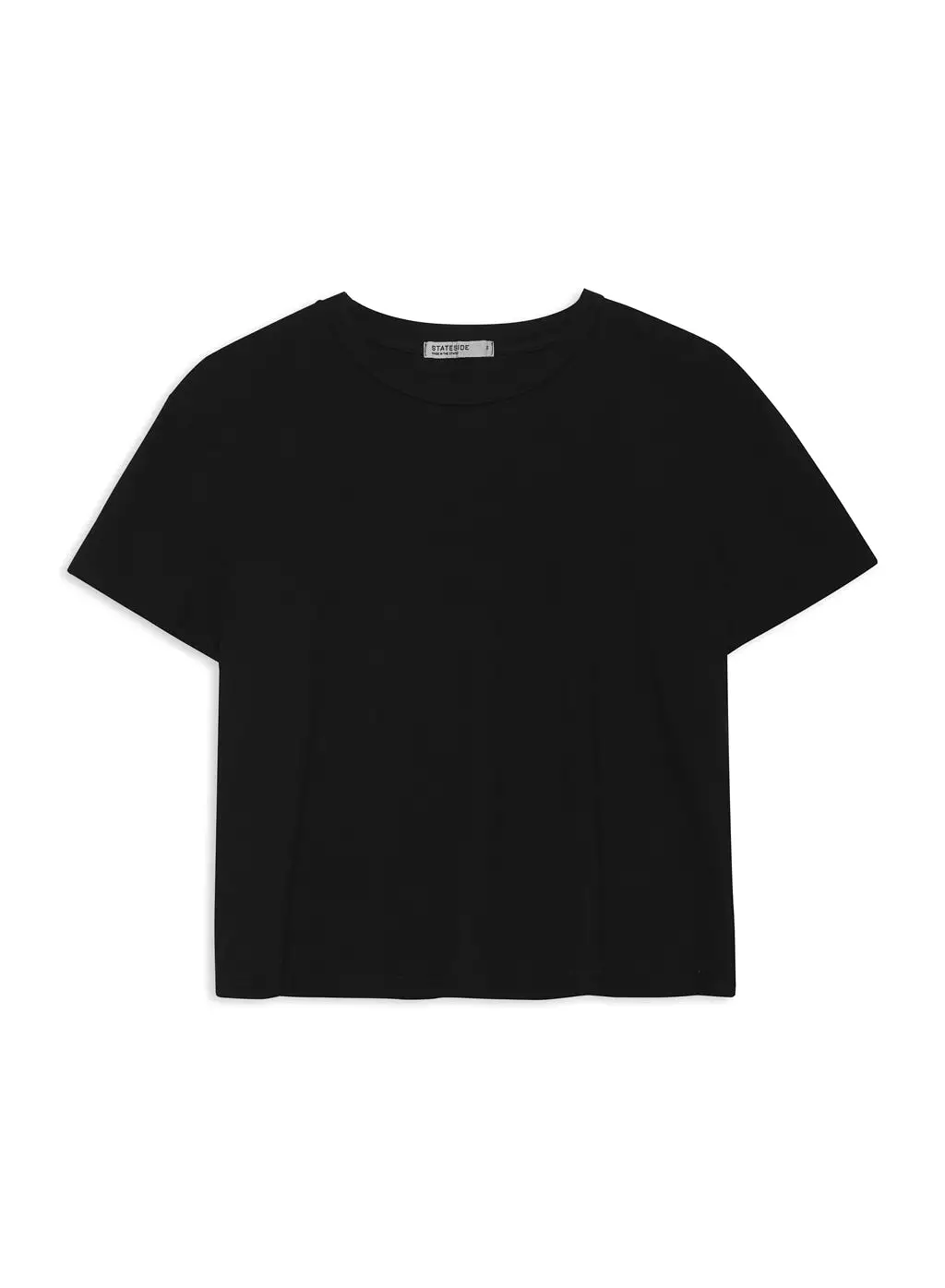 Cloud Jersey Short Sleeve Crew in Black