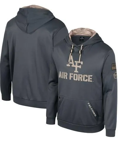 Colosseum Men's Colosseum Charcoal Air Force Falcons Oht Military-Inspired Appreciation Pullover Hoodie