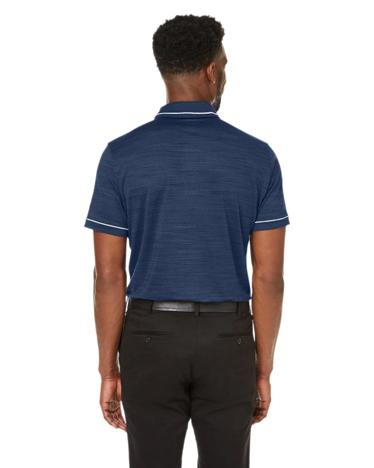 Custom Puma Men's Cloudspun Monarch Polo, Navy Blazer Heather