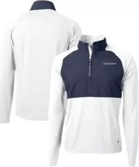 Cutter & Buck Men's Golf THE PLAYERS Adapt Eco Knit Hybrid Recycled Half-Zip Pullover Top