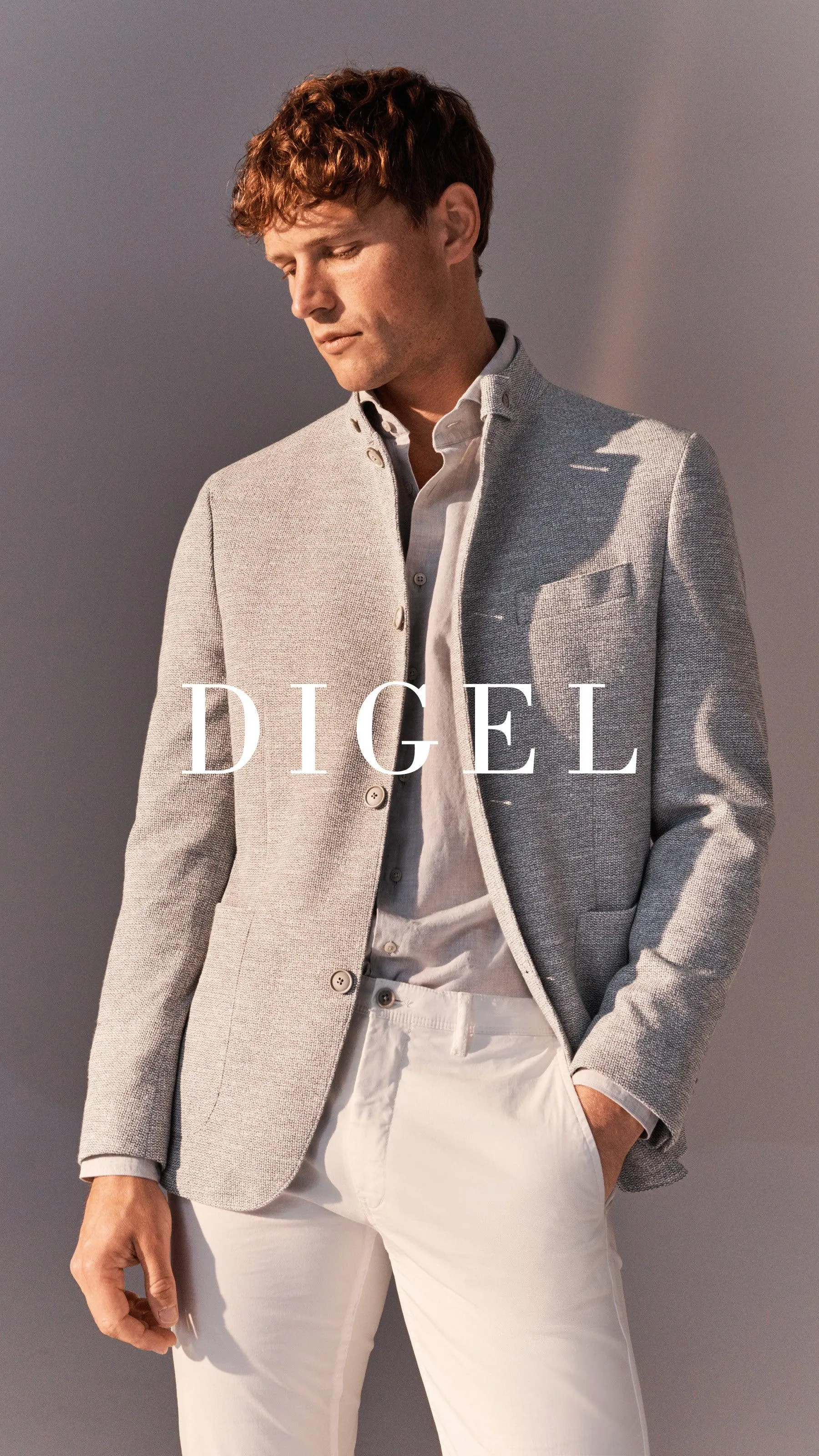 Digel - Elon - Veston Jersey de Coton Modern Fit