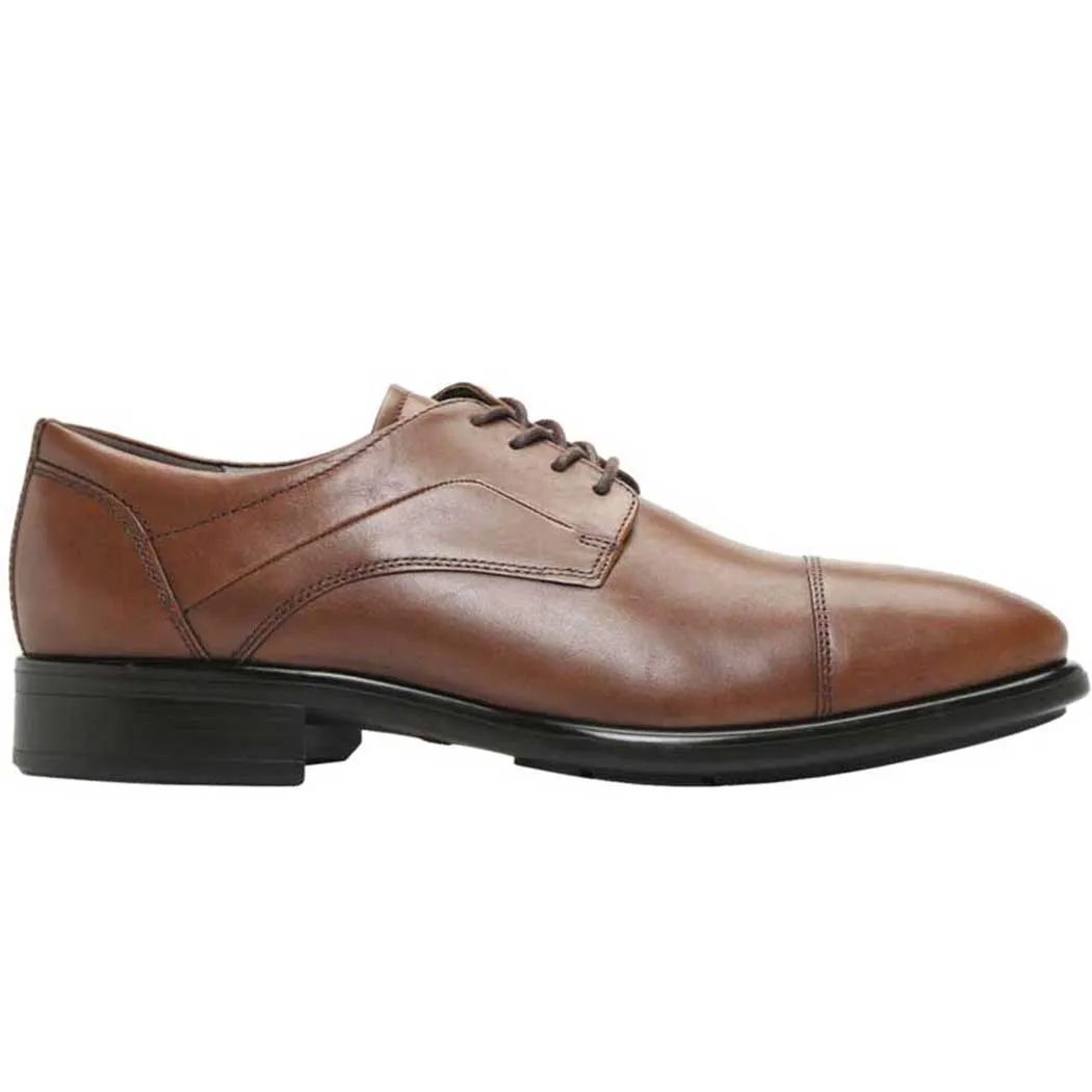 ECCO Citytray Cap Toe Tie Amber (Men's)