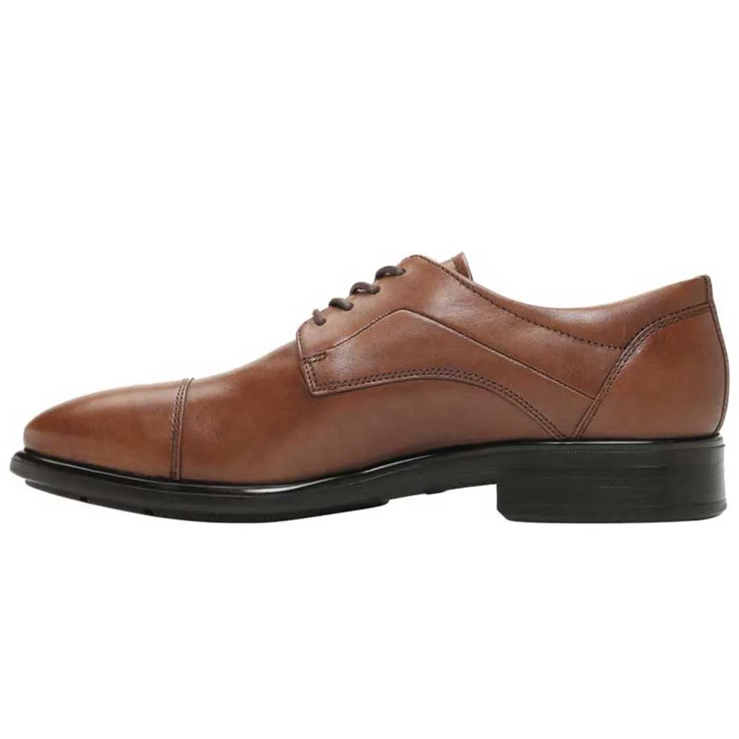 ECCO Citytray Cap Toe Tie Amber (Men's)