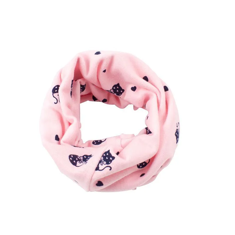 Fashion Children Scarf Baby Bibs Cute Girls Boys O Ring Lovely Kids Collars Child Ring Scarves SM6