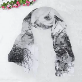 Fashion New 216 Women Scarf Print Ladies Chiffon Square Scarves female bufanda mujer Lady Long Wrap Women's Shawl Scarves SM6