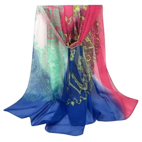 Fashion Women Shawl Print Chiffon Scarves Women Square Slim Soft Scarf Echarpe Foulard Femme 160*50cm YLYL GS