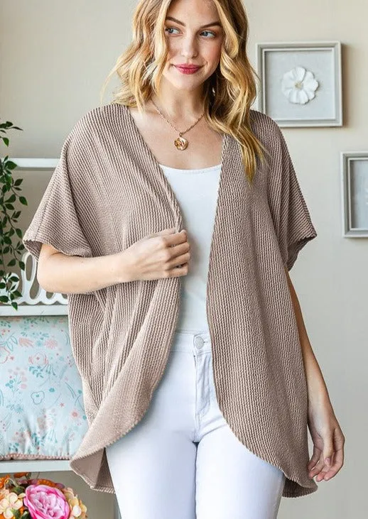 FINAL SALE - Calling On Your Ribbed Cardigan - 3 Colors!