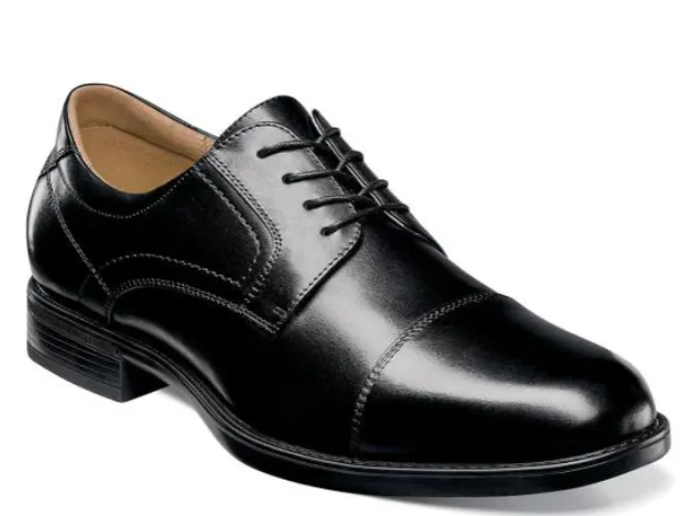 Florsheim MIDTOWN CAP TOE OXFORD- Black