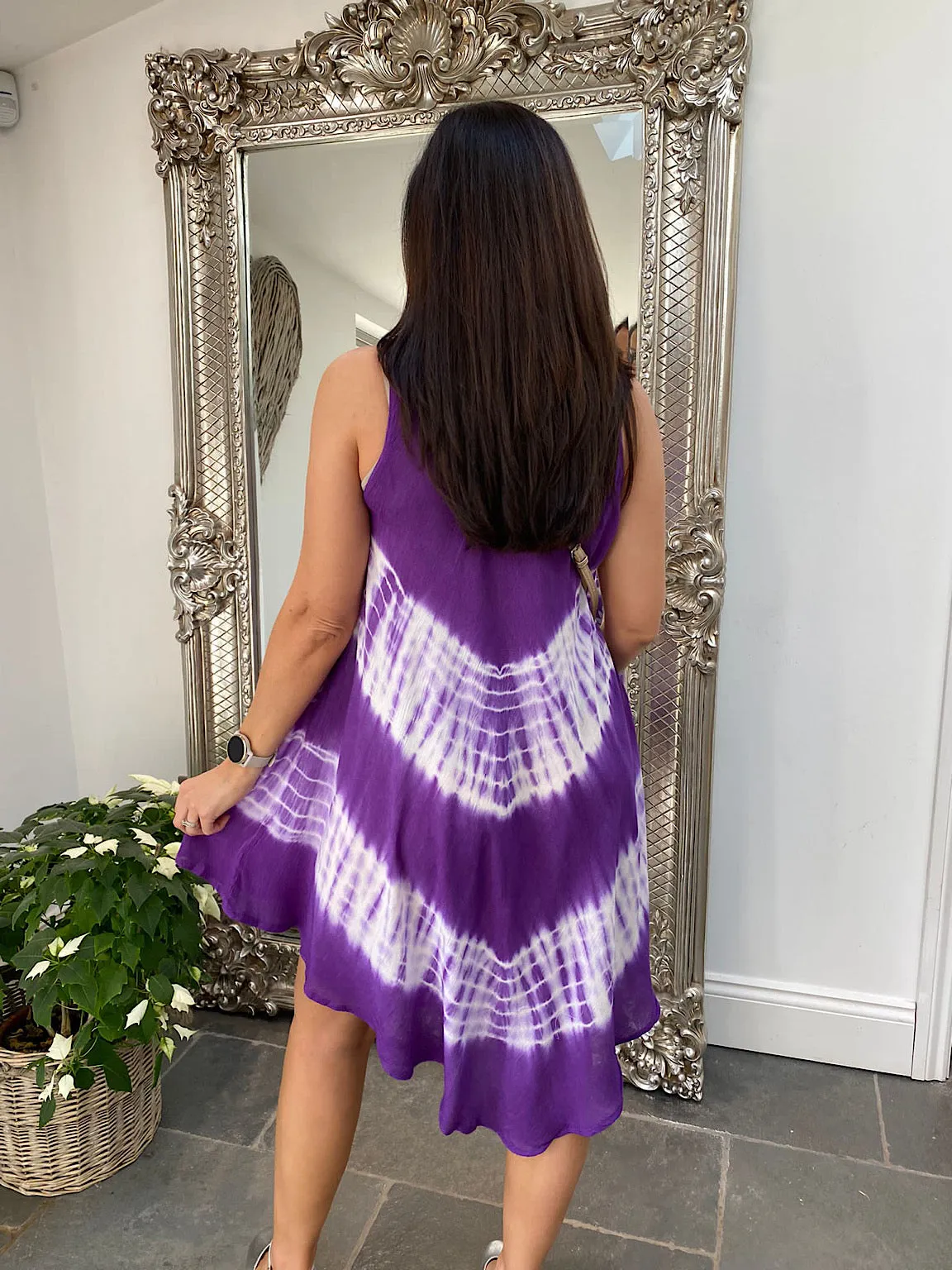 Flower Tie Dye Sun Dress Thea