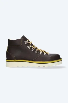 Fracap leather shoes SAM men's brown color