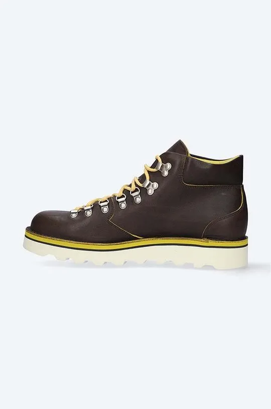 Fracap leather shoes SAM men's brown color