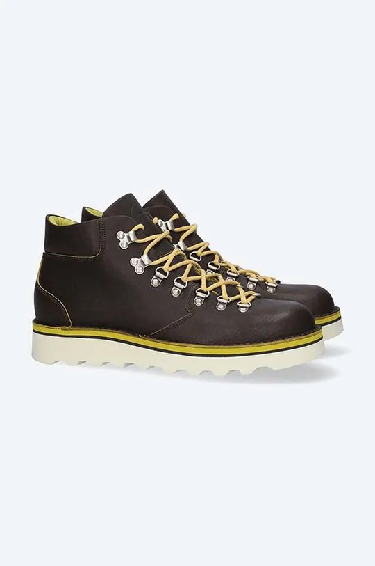 Fracap leather shoes SAM men's brown color