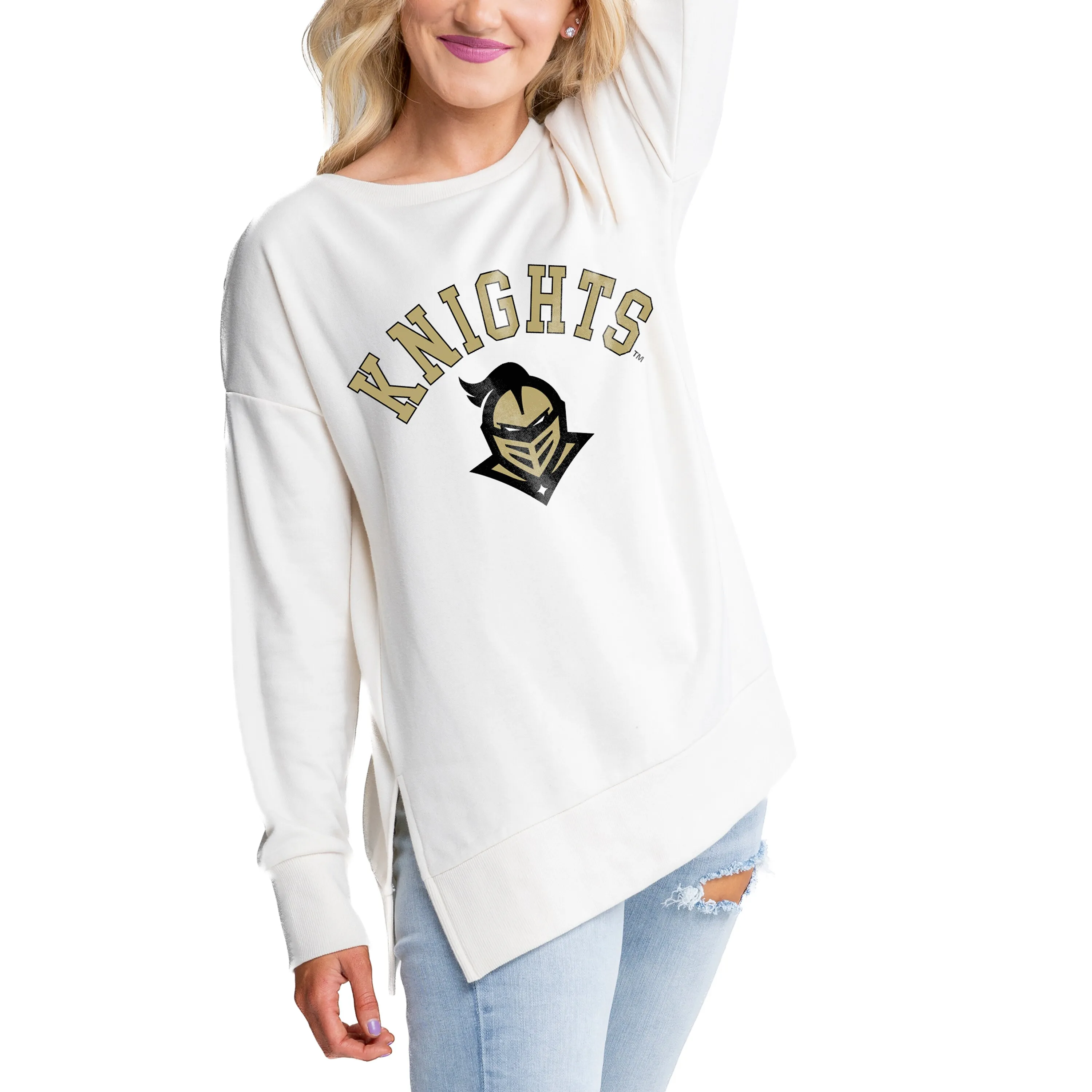 Gameday Couture UCF Knights Women's Cream Side Split Pullover Top