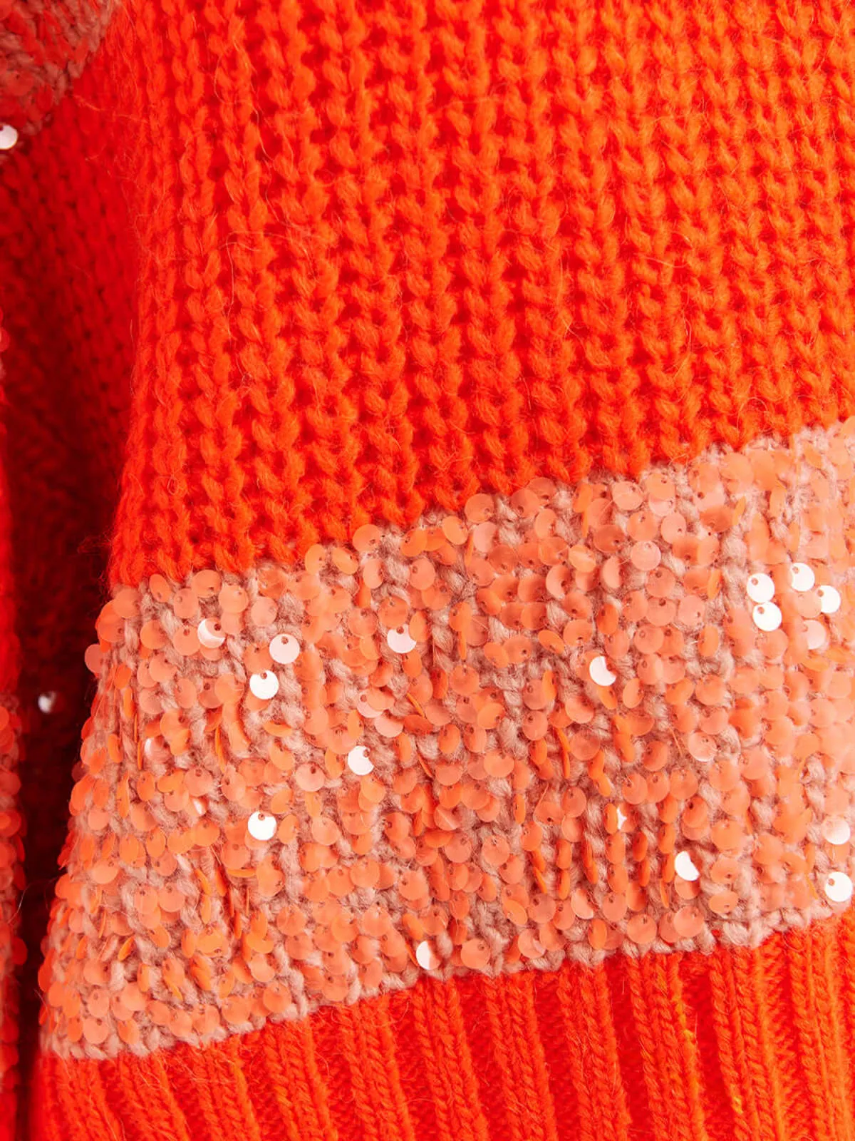 Group Knit Sweater - Orange