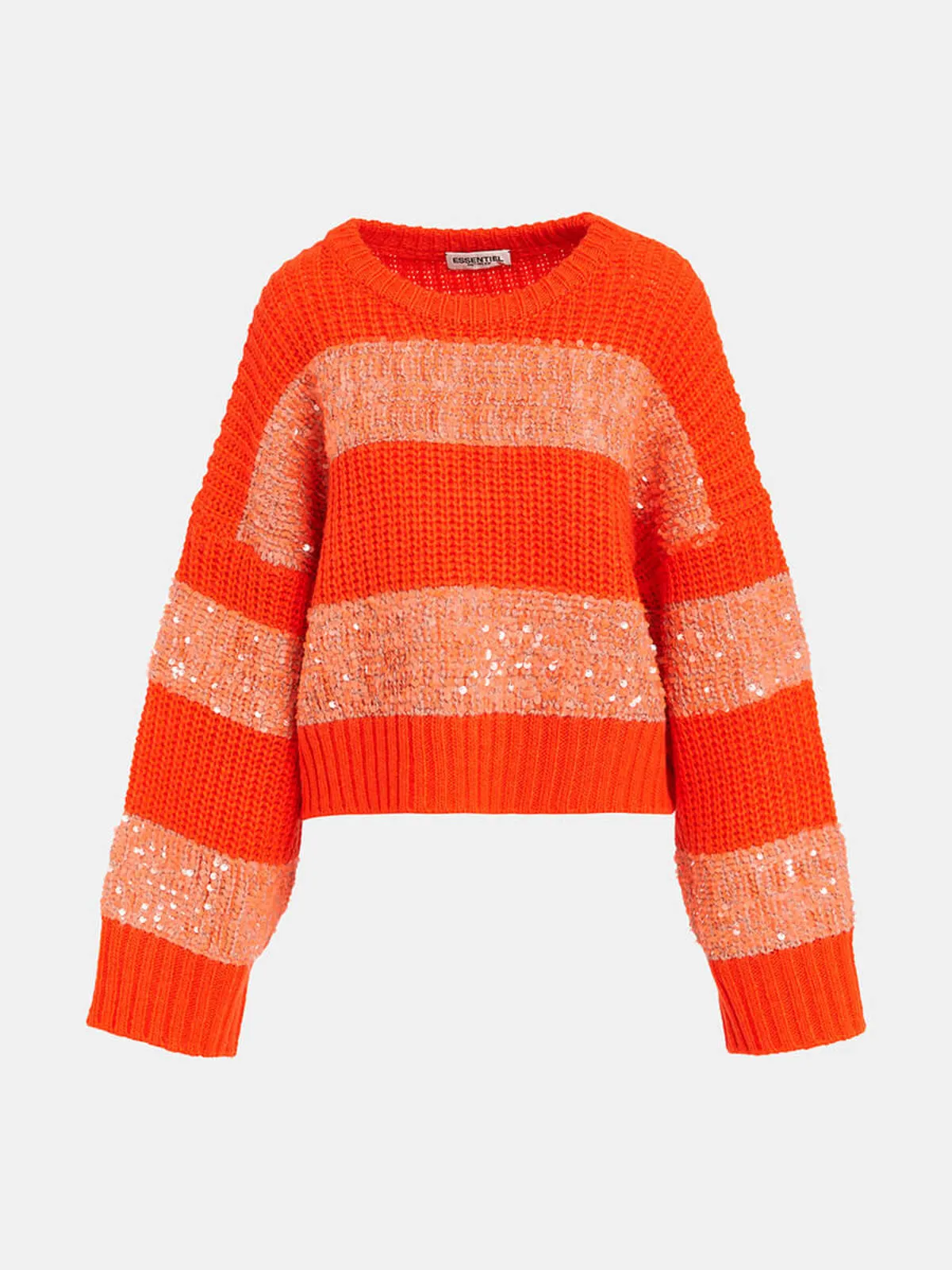 Group Knit Sweater - Orange