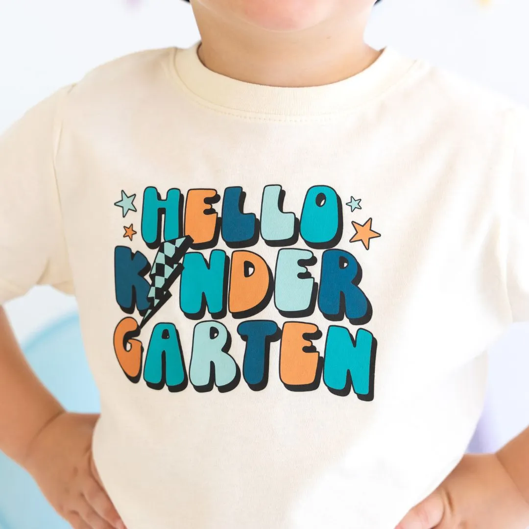 Hello Kindergarten Short Sleeve T-Shirt - Natural