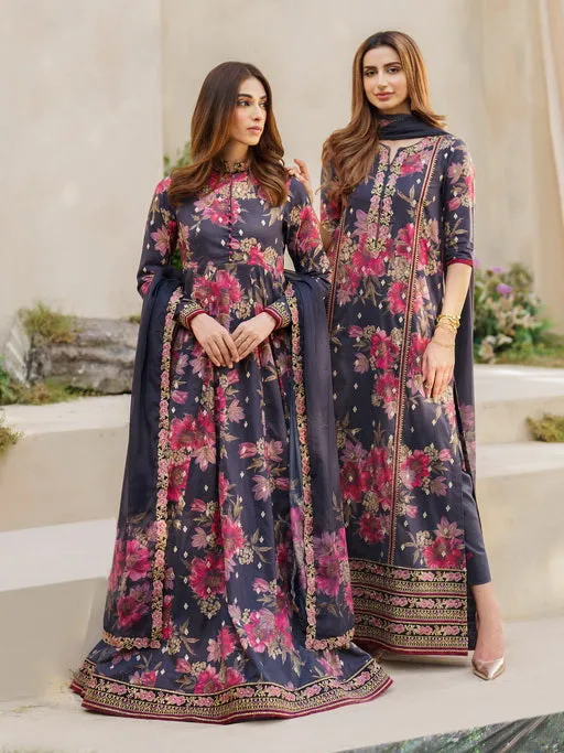 Iznik Festive Embroidered Lawn Unstitched 3Pc Suit SFL-12 Resplendence