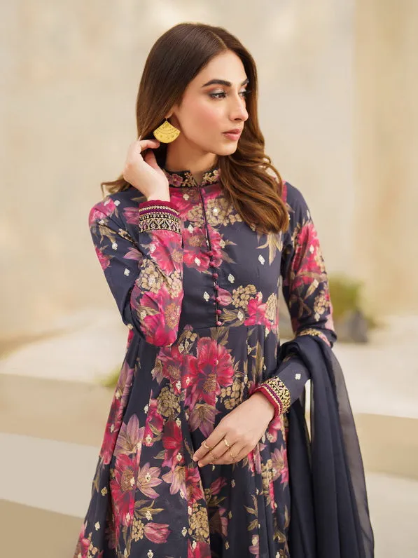 Iznik Festive Embroidered Lawn Unstitched 3Pc Suit SFL-12 Resplendence