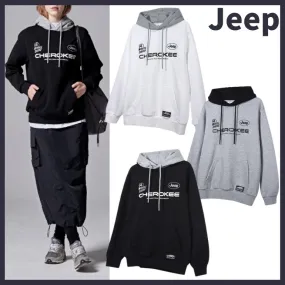 JEEP  |Cotton Hoodies & Sweatshirts