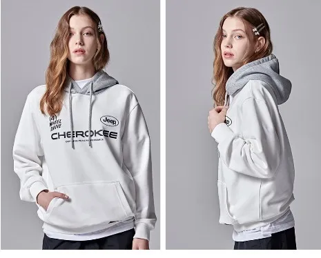 JEEP  |Cotton Hoodies & Sweatshirts