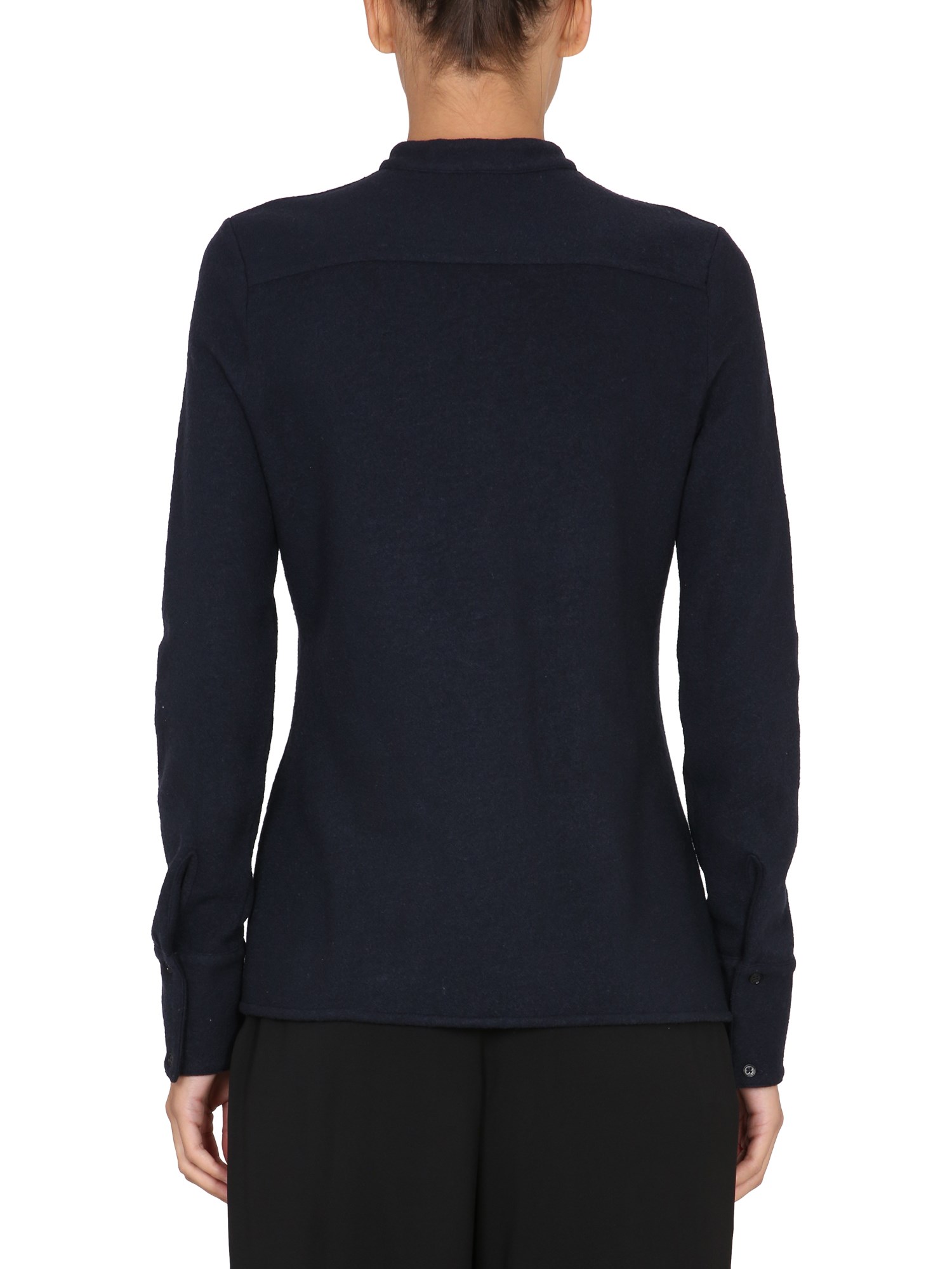 JIL SANDER    WOOL SHIRT WITH POCKETS