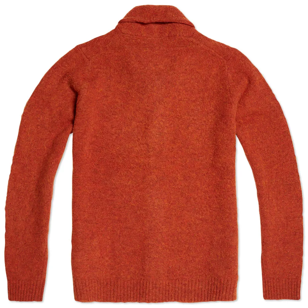 Journal Standard Shetland Wool Shawl Collar CardiganOrange