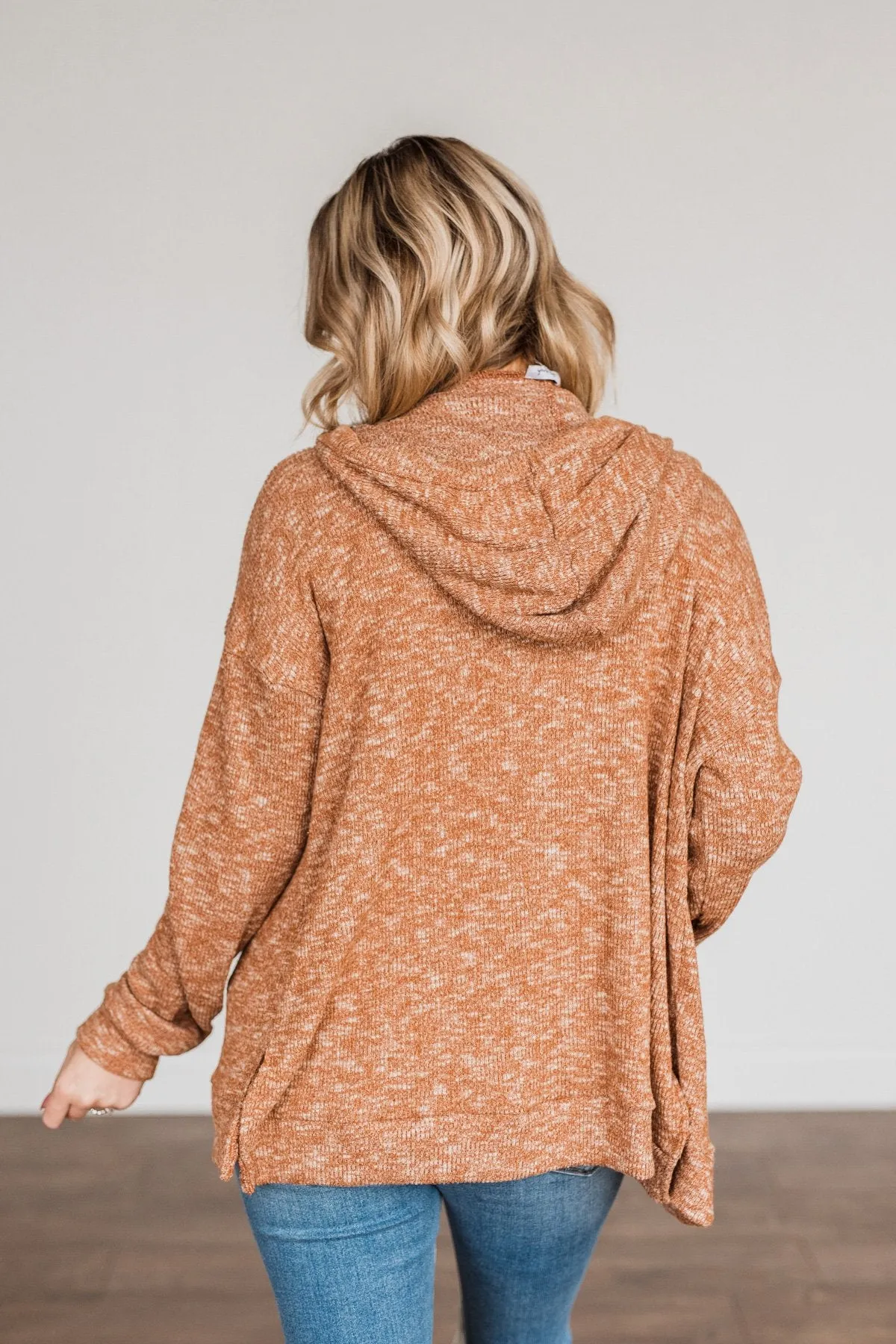 Keep It Coming Hooded Top- Rust