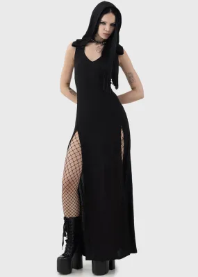 Killstar Hexin Hooded Dress Black