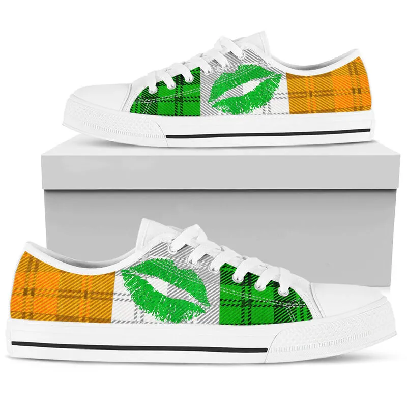 Kiss Me I’m Irish St Patrick’s Day Converse Sneakers Low Top Shoes