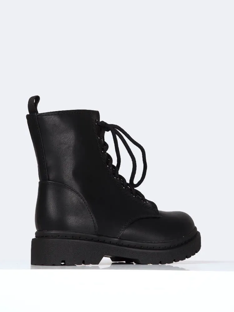 Lace Up Combat Boot