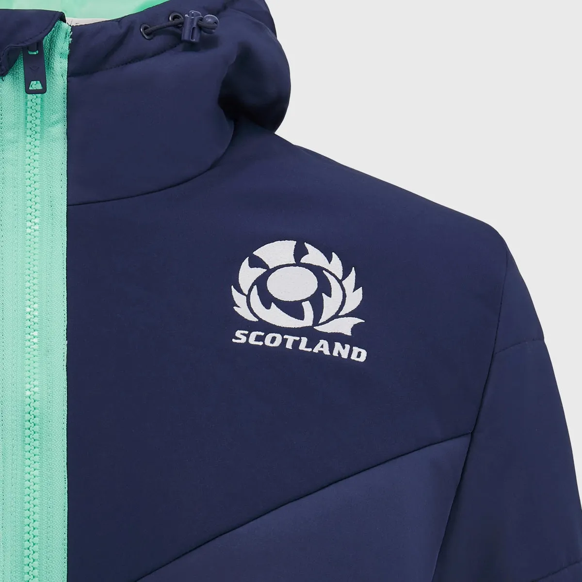 Macron Scotland Rugby Padded Jacket Navy