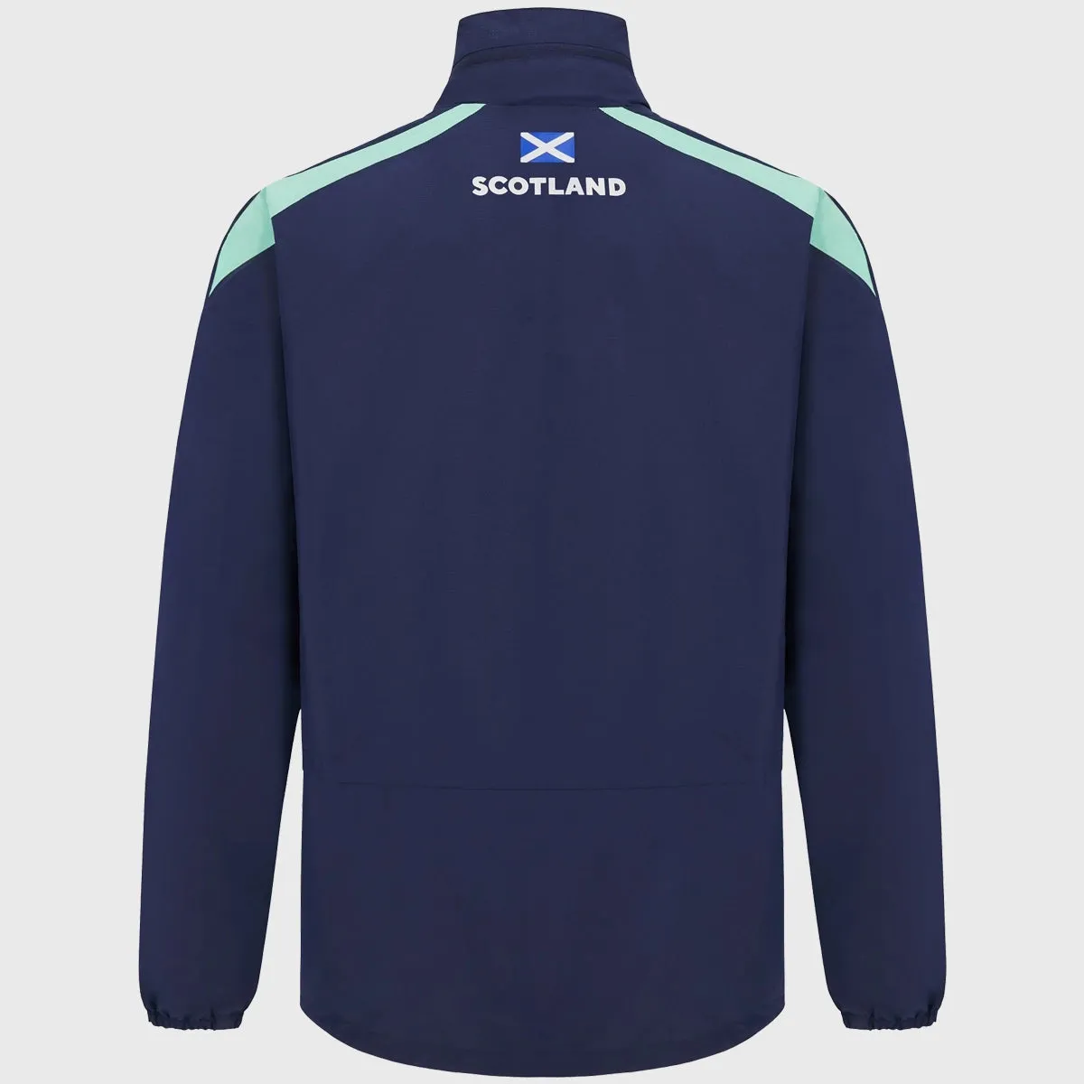 Macron Scotland Rugby Waterproof Jacket Navy